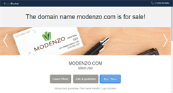 Desktop Screenshot of modenzo.com